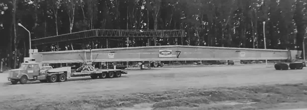 Foto histórica del transporte de cargas de larga distancia de Francia S.A.